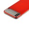 Накладка Baseus WIAPIPHX-QF09 силиконовая Slim Lotus Case для iPhone XS/ X (5.8") Матовая с пластиковой красной вставкой - фото 52166