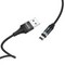 Дата-кабель USB Hoco U76 Magnetic charging data cable for Lightning (1.2м) (2.4A) Черный - фото 52977