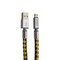 Дата-кабель-брелок USB COTECi M33 FASHION series MicroUSB Keychain Cable CS2146-BY (0.25m) black/ yellow - фото 53051
