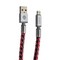 Дата-кабель-брелок USB COTECi M33 FASHION series MicroUSB Keychain Cable CS2146-BR (0.25m) black/ red - фото 53053