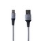 Дата-кабель USB Hoco U46 Tricyclic silicone charging data cable MicroUSB (1.0 м) White - фото 53095