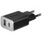 Адаптер питания Deppa Quick Charge 3.0 D-11393 18Вт (USB + Type-C) Черный - фото 53140