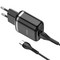 Адаптер питания Hoco N3 Special single port QC3.0 charger с кабелем Type-C (USB: 3.6-6.5V 3.0A/6.6-9V 2.0A/ 18W) Черный - фото 53170