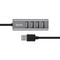 Переходник Hoco HB1 4-Ports HUB USBX4 Line machine (0.80мм) tarnish Графитовый - фото 53196