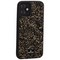 Чехол-накладка силиконовая со стразами SWAROVSKI Crystalline для iPhone 12 mini (5.4") Черно-золотой - фото 53349