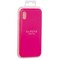 Накладка силиконовая MItrifON для iPhone XS/ X (5.8") без логотипа Bright pink Ярко-розовый №47 - фото 53706