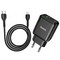 Адаптер питания Hoco N5 Favor dual port PD+QC 3.0 charger с кабелем Lightning to Type-C (USB: 5V max 3.0A/ 20Вт) Черный - фото 53985