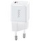 Адаптер питания Hoco N10 Starter single port PD20W+QC3.0 charger с кабелем Type-C to Lightning (USB: 5V max 3.1A/ 20Вт) Белый - фото 54057