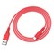 Дата-кабель USB Hoco X58 Airy silicone charging data cable for Lightning (1м) (2.4A) Красный - фото 54085