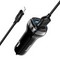 Разделитель автомобильный Hoco Z40 Superior dual port car charger с кабелем Lightning (2USB: 5V & 2.4A) Черный - фото 54500