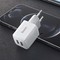 Адаптер питания Hoco N8 Briar dual port charger Apple&Android (2USB: 5V max 2.4A) Белый - фото 54528