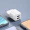 Адаптер питания Hoco N8 Briar dual port charger Apple&Android (2USB: 5V max 2.4A) Белый - фото 54529