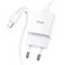 Адаптер питания Hoco N9 Especial single port charger с кабелем MicroUSB (USB: 5V max 2.1A) Белый - фото 54554