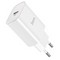 Адаптер питания Hoco N14 Smart Charging single port PD20W+QC3.0 charger (USB-C: 5V max 3A/ 20Вт) Белый - фото 54561