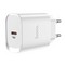 Адаптер питания Hoco N14 Smart Charging single port PD20W+QC3.0 charger (USB-C: 5V max 3A/ 20Вт) Белый - фото 54563