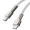 Дата-кабель Baseus Cafule Series Metal Data Cable Type-C to Lightning 20W (CATLJK-A02) 1.0 м Белый - фото 54988