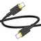 Дата-кабель Hoco U109 Fast charging data cable Type-C to Type-C (20V-5A, 100Вт Max) 1.2 м Черный - фото 55042