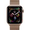 Apple Watch Series 4 40mm Gold Stainless Steel Case with Gold Milanese Loop LTE - фото 7345