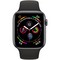 Apple Watch Series 4 44mm Space Gray Aluminum Case with Black Sport Band LTE - фото 7375