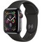 Apple Watch Series 4 40mm Space Black Stainless Steel Case with Black Sport Band LTE - фото 7347