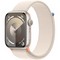 Apple Watch Series 9 GPS 45mm Starlight Aluminium Sport Loop (сияющая звезда) - фото 57296