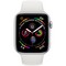 Apple Watch Series 4 44mm Silver Aluminum Case with White Sport Band Cellular - фото 7399