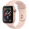 Apple Watch Series 4 GPS, 44 mm Gold Aluminum Case with Pink Sand Sport Band MU6F2 - фото 7419