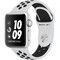 Часы Apple Watch Series 3 38mm Aluminum Case with Nike Sport Band (серебристый/чистая платина/черный) - фото 7449