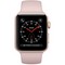 Часы Apple Watch Series 3 42mm Rose Gold Aluminum Case with Sport Band Sand Pink (Золотистый/Розовый песок) - фото 7493
