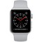 Часы Apple Watch Series 3 38mm (Silver Aluminum Case with White Sport Band) (MTEY2) - фото 7465