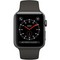 Умные часы Apple Watch Series 3 (MR352) 38 мм корпус из алюминия цвета «серый космос», спортивный ремешок серого цвета - фото 7479