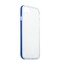 Чехол&бампер силиконовый прозрачный для iPhone SE (2020г.)/ 8/ 7 (4.7) в техпаке Синий борт - фото 55398