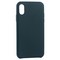 Чехол-накладка кожаная Leather Case для iPhone XS/ X (5.8") Forest Green Темно-зеленый - фото 16100