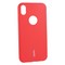 Чехол-накладка силиконовый Cherry матовый 0.4mm & пленка для iPhone XR (6.1") Красный - фото 16118