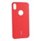 Чехол-накладка силиконовый Cherry матовый 0.4mm & пленка для iPhone XS Max (6.5") Красный - фото 16120
