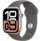 Apple Watch Series 10 GPS 42mm Rose Gold Aluminum S/M/L Stone Gray Sport Band - фото 63353