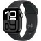 Apple Watch Series 10 GPS 42mm Jet Black Aluminum S/M/L Black Sport Band - фото 63365