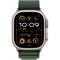 Apple Watch Ultra 2 (2024) GPS + Cellular 49mm Natural S/M/L Alpine Loop Dark Green - фото 63506