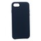 Чехол-накладка кожаная Leather Case для iPhone SE (2020г.)/ 8/ 7 (4.7") Dark Blue-Синий - фото 16262