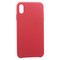 Чехол-накладка кожаная Leather Case для iPhone XS Max (6.5") Peony pink - Розовый пион - фото 16273