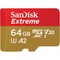 Флэш-карта MicroSDXC Sandisk Extreme 64Gb High speed 170/80 - фото 76404