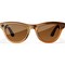 Ray-Ban Skyler Shiny Caramel Transparent/ Brown Polarized M/L - фото 78945