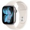Apple Watch Series 11, 42 mm, Space Gray Aluminium  Starlight Sport Band - фото 83115