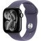 Apple Watch Series 11, 42 mm, Jet Black Aluminium  Purple Fog Sport Band - фото 83208