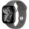 Apple Watch Series 11, 42 mm, Jet Black Aluminium  Stone Gray Sport Band - фото 83214