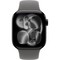 Apple Watch Series 11, 42 mm, Jet Black Aluminium  Stone Gray Sport Band - фото 83215