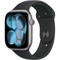 Apple Watch Series 11, 46 mm, Space Gray Aluminium  Black Sport Band - фото 83245