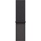 Apple Watch Series 11, 46 mm, Jet Black Aluminium  Dark Gray Sport Loop - фото 83287