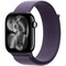 Apple Watch Series 11, 46 mm, Jet Black Aluminium  Purple Fog Sport Loop - фото 83382