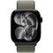 Apple Watch Series 11, 46 mm, Jet Black Aluminium  Forest Sport Loop - фото 83385
